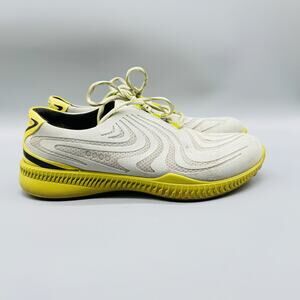 Ecco Golf Shoes Mens 8 Gray Yellow S Drive Athletic Comfort Casual Hydromax